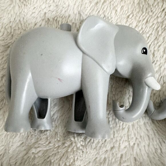 Lego Duplo Mom And Baby Grey Elephant Figures Zoo Animal Building Toy - Picture 3 of 6